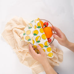 Reusable Beeswax Food Wrap - Eco-Friendly Plastic-Free Kitchen Storage (3-Pack)