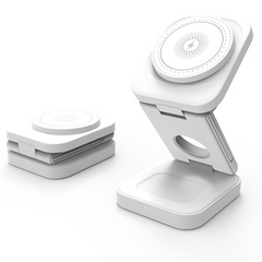 3-in-1 Magnetic Wireless Charging Station — iPhone, Apple Watch & AirPods